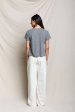 Load image into Gallery viewer, Perfect White Tee Harley Cotton Boxy Crewneck Tee | Heather Grey
