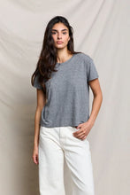 Load image into Gallery viewer, Perfect White Tee Harley Cotton Boxy Crewneck Tee | Heather Grey