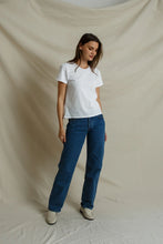 Load image into Gallery viewer, Perfect White Tee Harley Short Sleeve Boxy Crewneck Tee | White