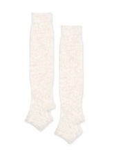 Load image into Gallery viewer, Hansel From Basel Alpaca Boucle Slouchy Legwarmer | Ivory &amp; Charcoal