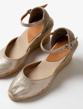 Load image into Gallery viewer, Penelope Chilvers High Mary Jane Espadrille | Pewter