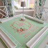 Merry Mahjong Co. Green Lattice Faux Bamboo Mahjong Mat