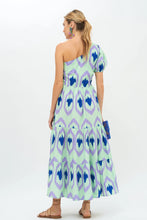 Load image into Gallery viewer, Oliphant One Shoulder Maxi | Green Odisha