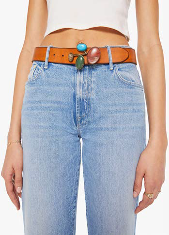 FINAL SALE Mother Denim The Jewelry Box Belt | Black & Brown  display picture 3