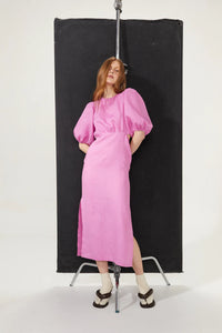 Ios Linen Bubble Dress | Petunia Pink