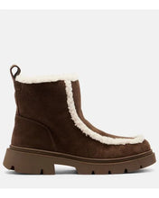 Load image into Gallery viewer, Inuikii Brown Biker Suede Ankle Boots