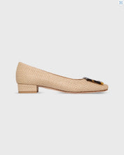 Load image into Gallery viewer, Ann Mashburn Buckle Shoe | Khaki Basketweave