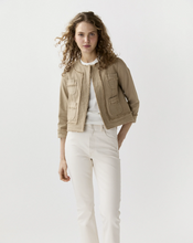 Load image into Gallery viewer, Ann Mashburn Kiki Jacket | Khaki Stretch Canvas