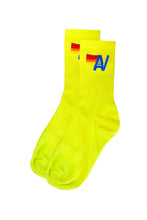 Load image into Gallery viewer, Aviator Nation Logo Sock | Neon Yellow