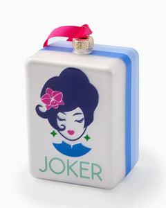 Oh My Mahjong Lola Joker Christmas Ornament