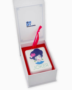 Oh My Mahjong Lola Joker Christmas Ornament
