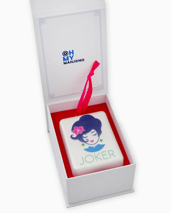 Oh My Mahjong Lola Joker Christmas Ornament