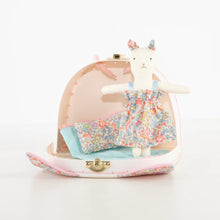 Load image into Gallery viewer, Meri Meri Floral Kitty Mini Suitcase Doll