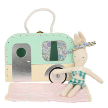 Load image into Gallery viewer, Meri Meri Caravan Bunny Mini Suitcase Doll