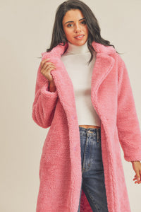 Katie Teddy Coat | Pink
