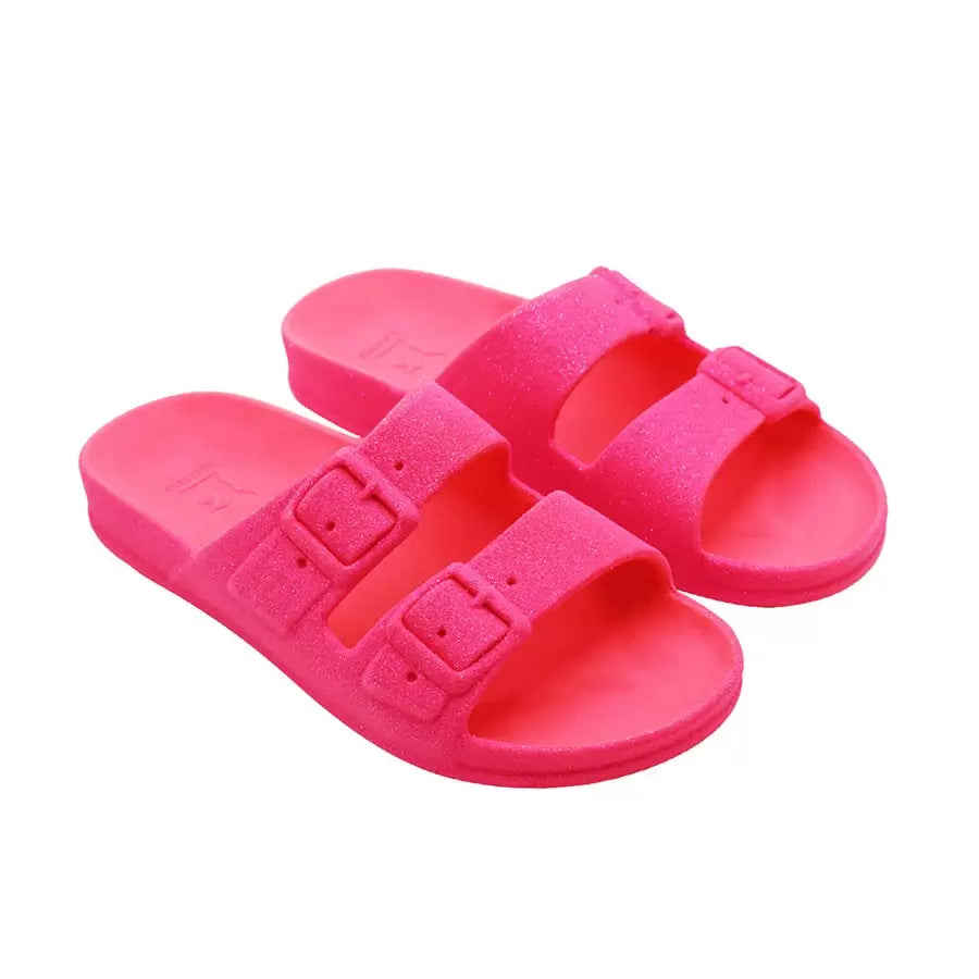 Cacatoès KIDS Sandal | Neon Pink Glitter