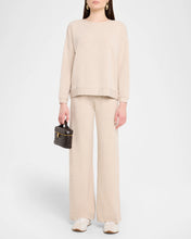 Load image into Gallery viewer, Majestic Filatures French Terry Long Sleeve Semi Relaxed Crewneck | Ecru Chine