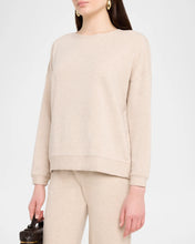 Load image into Gallery viewer, Majestic Filatures French Terry Long Sleeve Semi Relaxed Crewneck | Ecru Chine