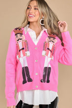 Load image into Gallery viewer, Queen Of Sparkles Pink Nutcracker Cardigan