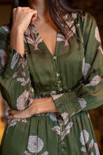 Load image into Gallery viewer, Marea Francesca Dress | Olive Zinnia
