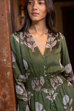 Load image into Gallery viewer, Marea Francesca Dress | Olive Zinnia