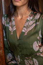 Load image into Gallery viewer, Marea Francesca Dress | Olive Zinnia