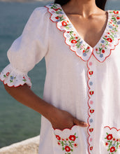 Load image into Gallery viewer, Pink City Prints Folk Scallop Ava Dress