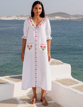 Load image into Gallery viewer, Pink City Prints Folk Scallop Ava Dress