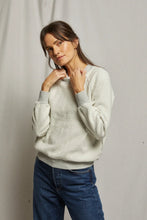 Load image into Gallery viewer, Perfect White Tee Ziggy Reverse Fleece Crew Neck Sweatshirt | Heather Grey