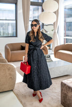 Load image into Gallery viewer, Sail To Sable X Style Charade Abby Dress | Black Brocade