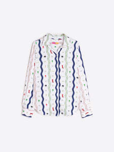 Vilagallo Equestrian Wave Print Shirt | Gaby Hibica