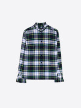 Load image into Gallery viewer, Vilagallo Nicola Strass Holiday Tartan Flannel Top