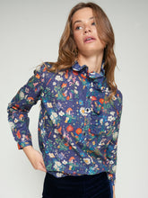 Load image into Gallery viewer, Vilagallo Funghi Floral Top | Navy