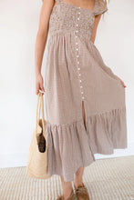 Load image into Gallery viewer, Marea Celine Dress | Mocha Mini Gingham