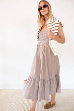 Load image into Gallery viewer, Marea Celine Dress | Mocha Mini Gingham