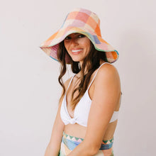 Load image into Gallery viewer, Sunshine Tienda Rainbow Plaid Beachy Bucket Hat
