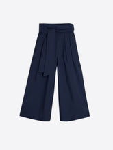 Load image into Gallery viewer, Villagallo Marie Poplin Trouser | Navy &amp; Blue