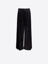 Load image into Gallery viewer, Vilagallo Trouser Palazzo Pant | Black Shimmer