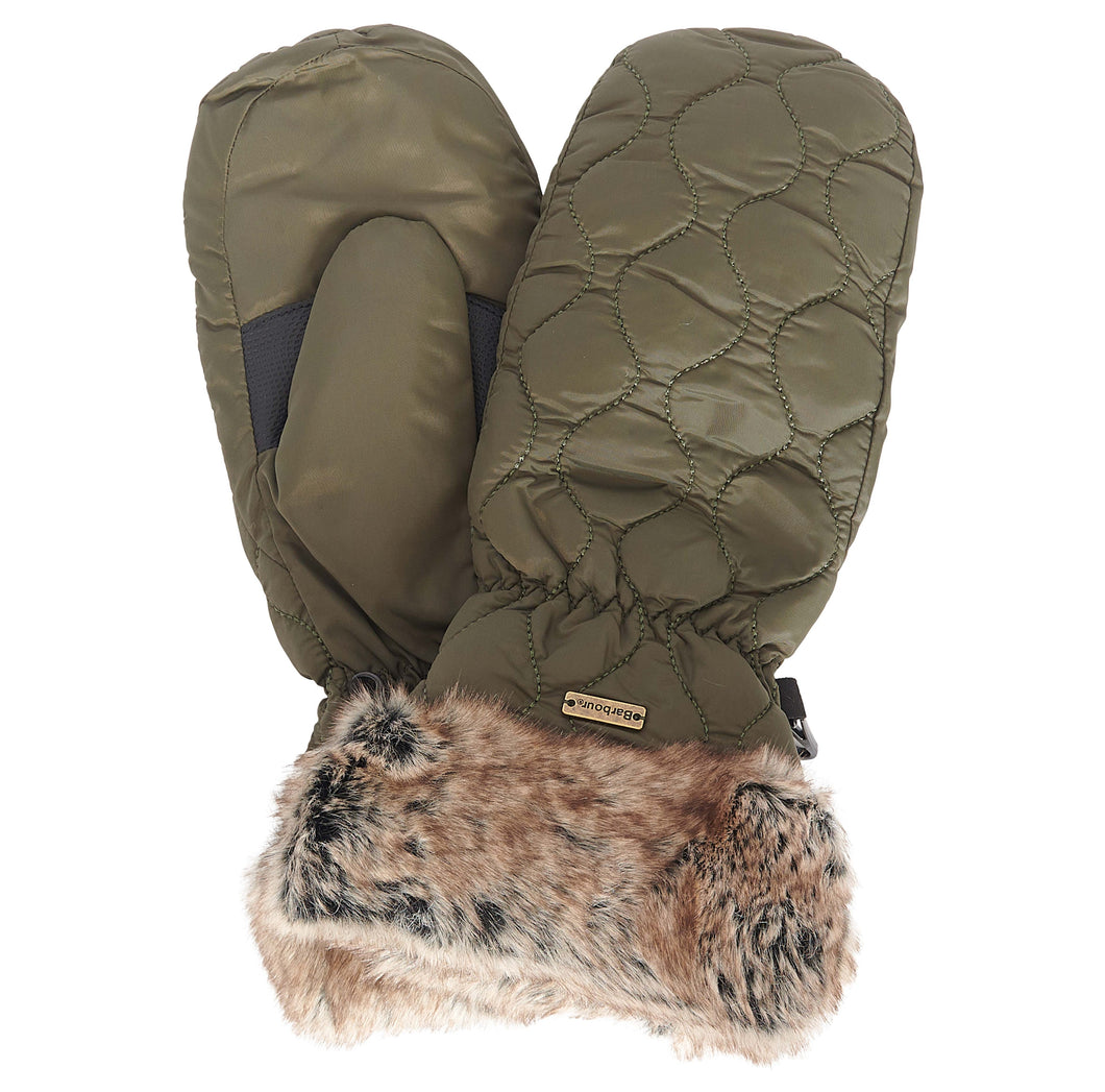 Barbour Women's Primrose Mitten | Olive Medium