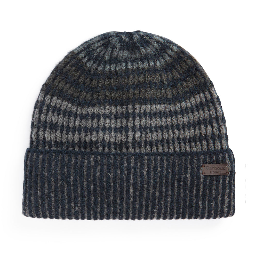 Barbour Harray Beanie Hat | Navy-Basalt Blue | One Size