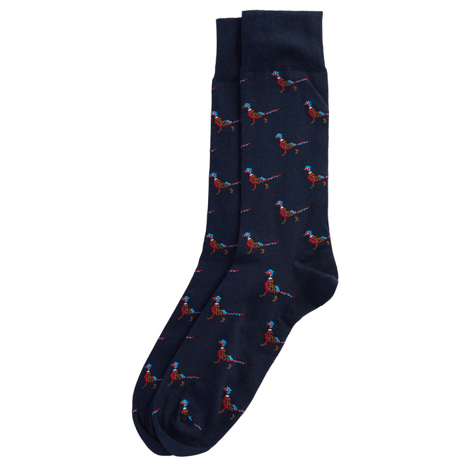 Barbour Marvin Socks | Navy Pheasant