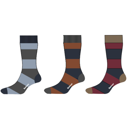 Barbour Men's Houghton Socks | Navy-Ginger