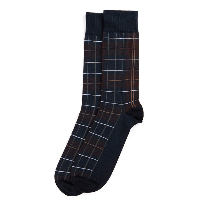 Barbour Blyth Socks | Midnight Oat Tartan