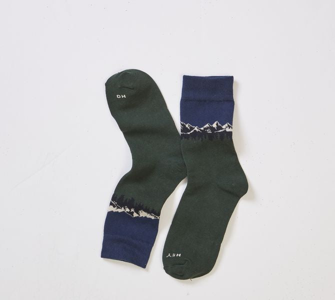 Marine Layer Men's Green Mountain Crew Sock