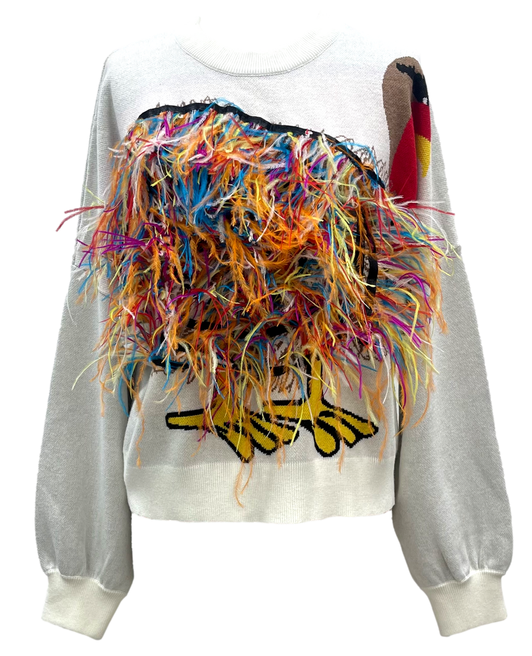 Queen Of Sparkles Feather Thanksgiving Turkey Sweater