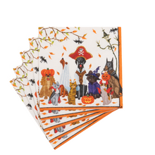 Load image into Gallery viewer, Caspari Halloween Pets Cocktail Napkins