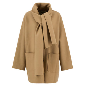 Women's Barbour Clementine Scarf Coat | Camel