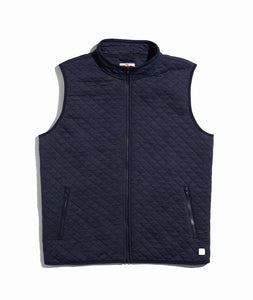 Marine Layer Men's Corbet Full Vest | Heather Navy