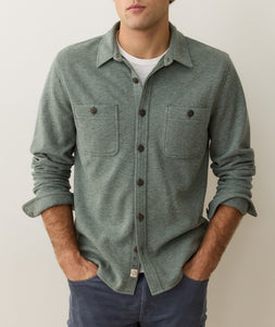 Men's Marine Layer Pacifica Twill Overshirt | Olive
