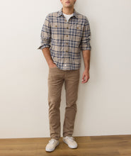 Load image into Gallery viewer, Men&#39;s Marine Layer PACIFICA STRETCH TWILL OVERSHIRT | Taupe Plaid